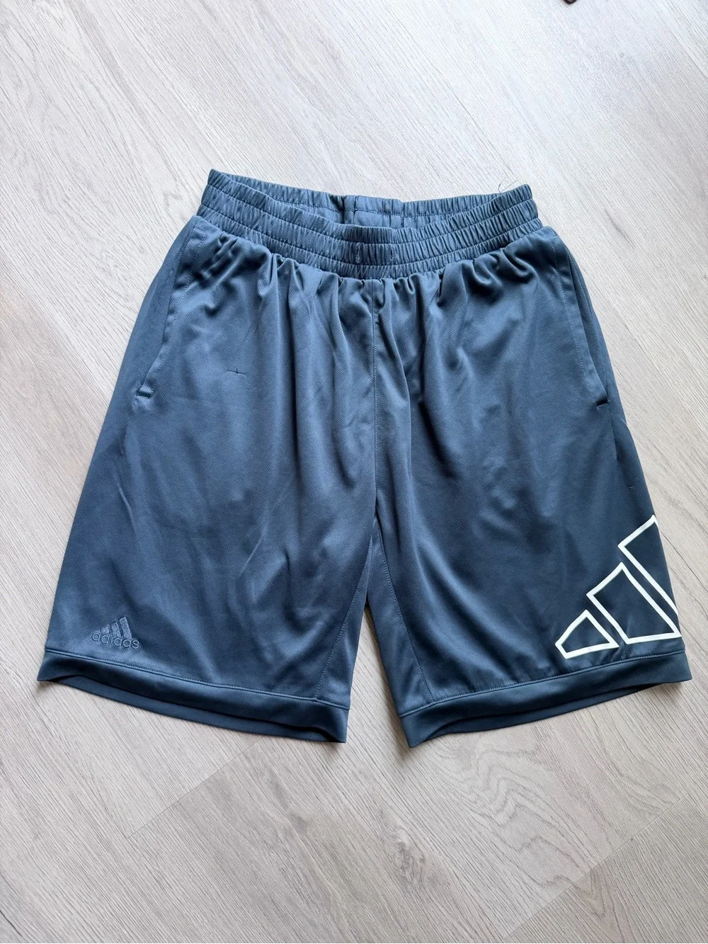 Lot of 2 Adidas Athletic Shorts - Blue/Gray (M)